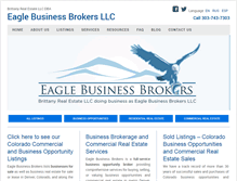 Tablet Screenshot of eaglebusinessbrokers.com